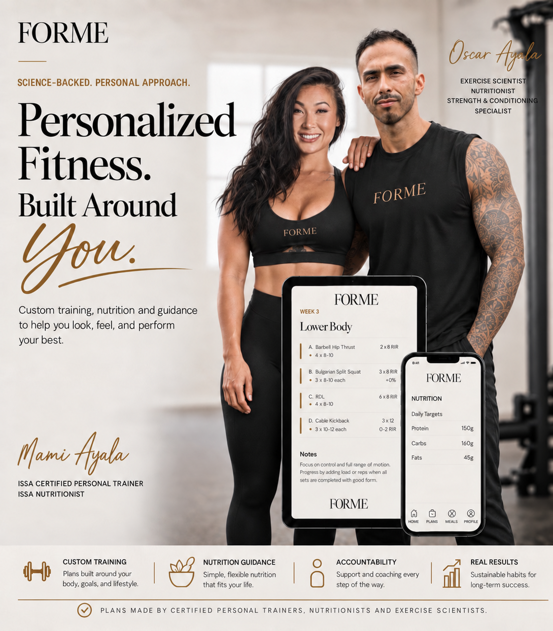 FORME personalized fitness coaching